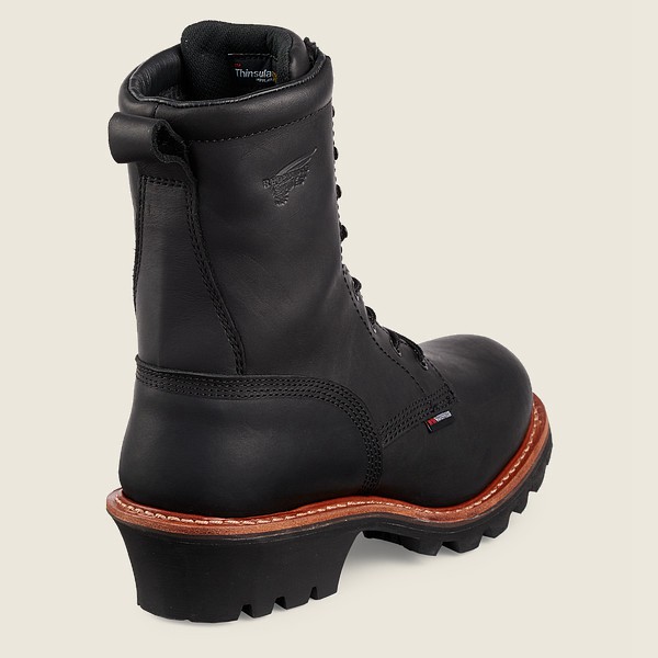 Red Wing Safety Bot Erkek - Loggermax - 9-Inch Insulated Waterproof Toe - Siyah - 15QOZPUVX